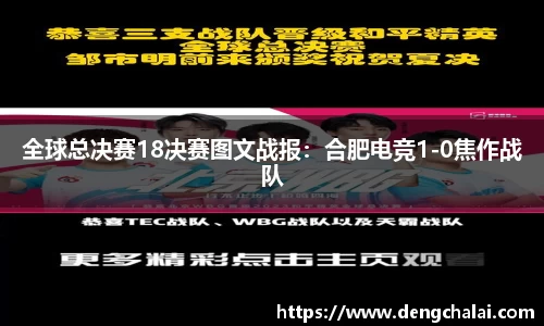 全球总决赛18决赛图文战报：合肥电竞1-0焦作战队